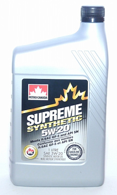 Моторное масло PC Supreme Synthetic 5W20, 1л